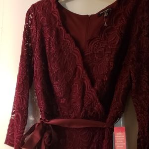 Burgundy Lace dress